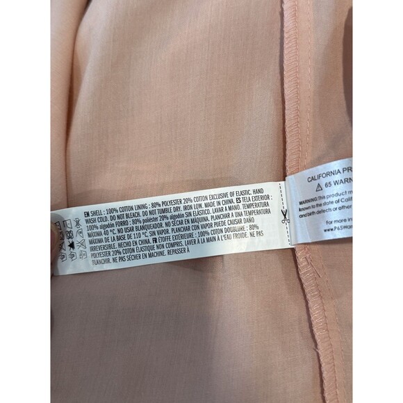 Hyacinth House Womens Dress Beige Mini Floral Smocked Ruffle Puffed A Line Large - Picture 11 of 12